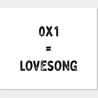 TXT 0X1 lovesong text grunge Posters and Art